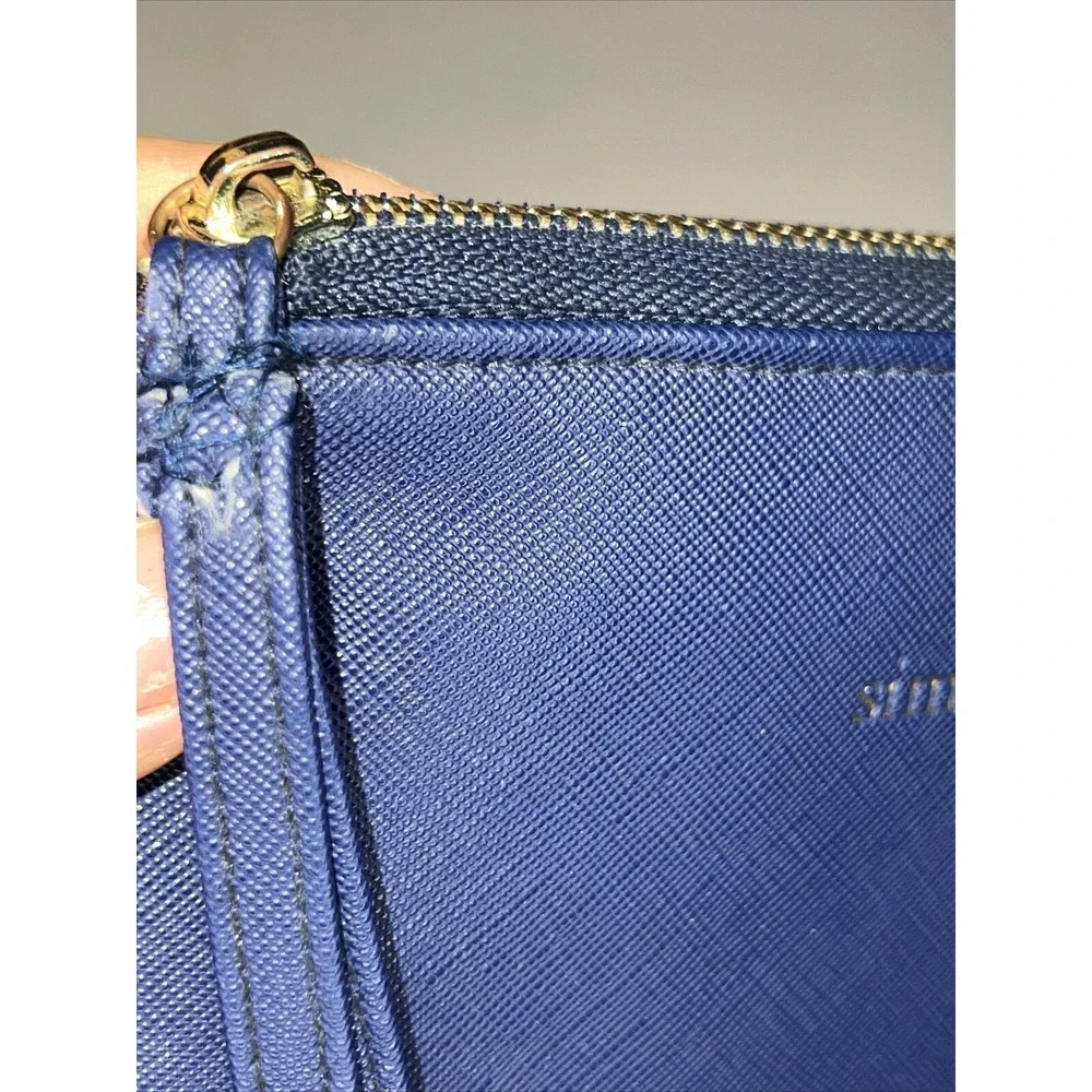 Simply Southern navy clutch With Numerous‎ Pockets Card Holder Slots Zip Pocket